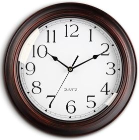 Wall Clocks Battery Operated Silent Non-Ticking Wall Clock 8.5 Inch Small Vintage Retro Rustic Style Decorative for Kitchen Living Room Home Offi