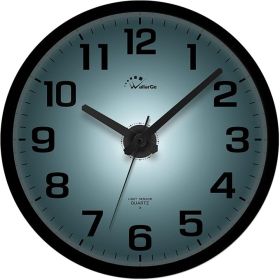 Night Light Wall Clock for Bedroom - Silent Lighted up Wall Clock Glow in The Dark, Battery Operated for Living Room/Kitchen