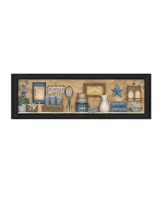 "Starlight Bath" By Carrie Knoff, Printed Wall Art, Ready To Hang Framed Poster, Black Frame