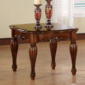 Cherry End Table with Turned Fluted Leg