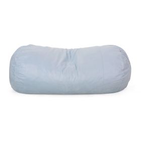 Aruba 8 Foot Microfiber Cylindrical Bean, Bag, Seafoam