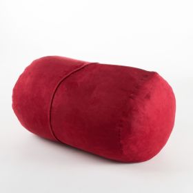 Michael 4 Foot Cylindrical Suede Bean Bag, Red