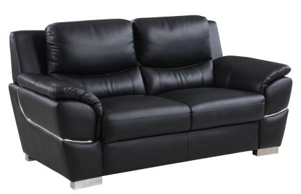 Genuine Leather Loveseat (Color: as Pic)