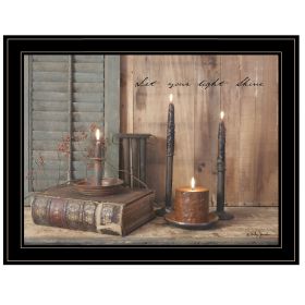 "Let Your Light Shine" by Billy Jacobs, Ready to Hang Framed Print, Black Frame (Color: as Pic)